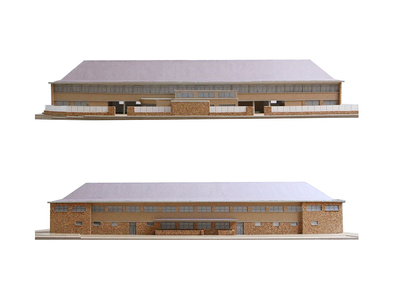 Maquette façade nord et sud